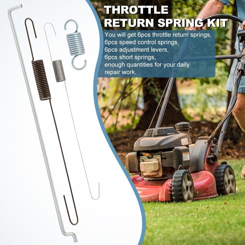 Ranjaner Carburetor Throttle Return Spring for GX160 GX200 Predator 212cc 196cc A5, Spring Linkage Kit, Connecting Rod Speed Control Spring Ct200u Bt200x 170F 168F Govner Governor - Image 4